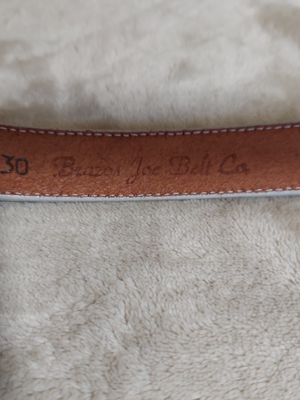 Vintage Brazos Joe White Leather Heart Buckle Belt Western Boho - Picture 9 of 12